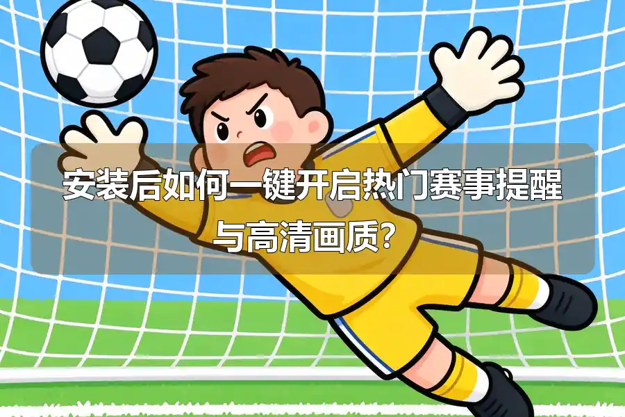 安装后如何一键开启热门赛事提醒与高清画质？